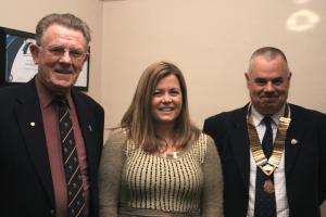 President George Penny, Jeff Davies and Mhairi Kennedy